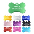 thumbnail image 2 of Grabado Personalizado Anti-Pérdida De Identificación Del Perro Etiqueta Personalizada Nombre De Mascota Collar Cachorro Gato Hueso Etiquetas Gao Jinjia unisex, 2 of 2