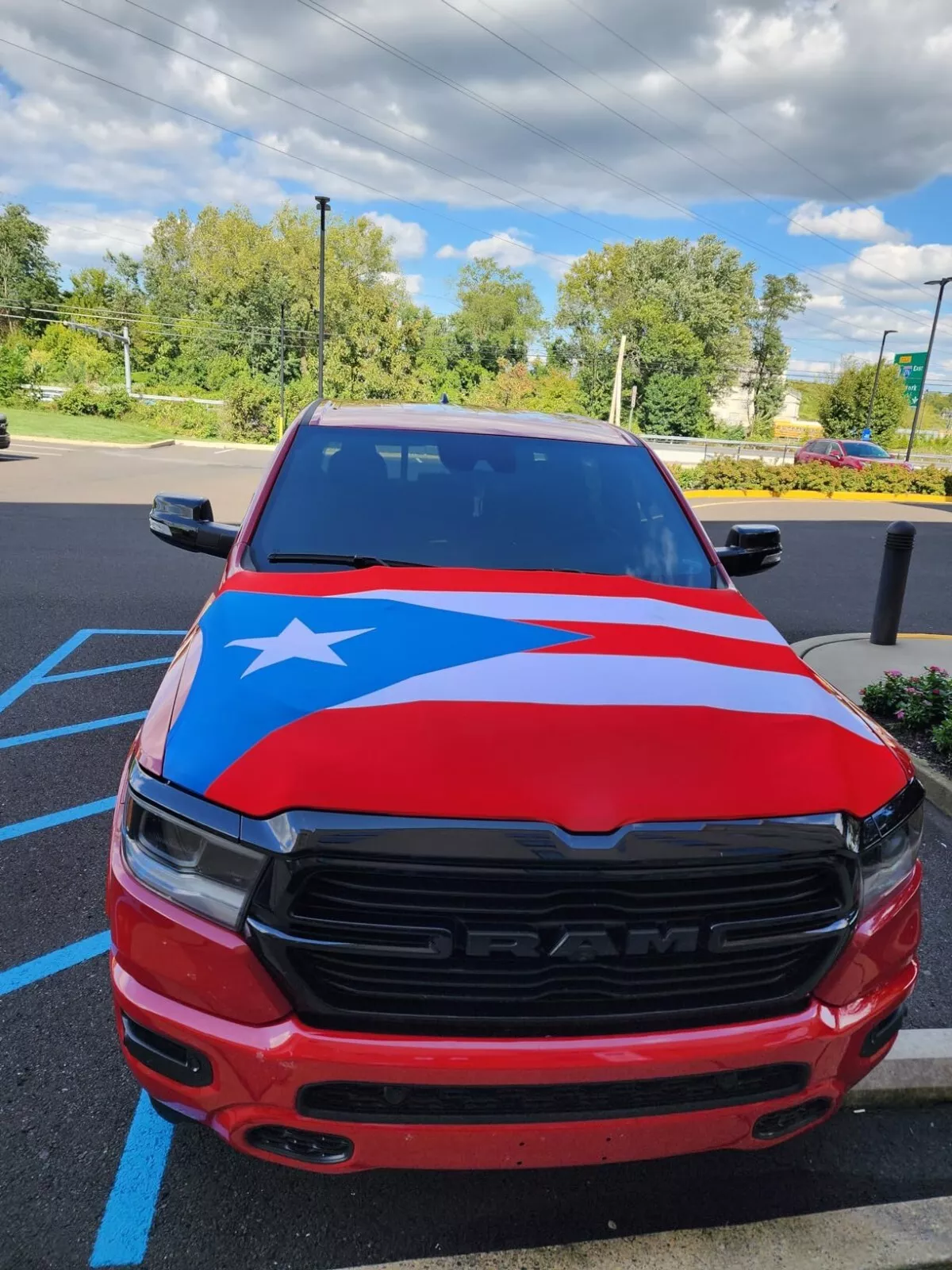 Puerto Rico Hood Cover Country Flags Hood Flags Universal Size 4ft x5 ft