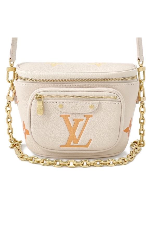 Pre-Owned Louis Vuitton Monogram Empreinte By the Pool Mini Bum Bag M82208 2-way...