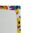 thumbnail image 3 of Ambesonne Emoji Pride Fitted Sheet, Modern Love Wins Fun, Twin XL Size, White Multicolor, 3 of 3