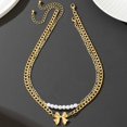 thumbnail image 7 of Gold Bow Necklace for Women Layered Bow Pearl Necklaces Bow Daisy Beaded Necklace Flower Choker Necklaces Statement Jewelry Gifts, 7 of 7