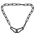 thumbnail image 1 of Gate Chain Lock 20 Inch Stainless Steel Fence Security Latch Carabiners (black ), 1 of 9