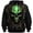 A-Green1132, variant on XIAONU Mens Skull Graphic Print Hoodie Oversized Front Pocket Night Out Long Sleeve Pullover Top