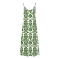 thumbnail image 3 of Vestidos de Verano con Cuello en V para las Mujeres 2025 Imprimir Vestido de Cuello Redondo sin Mangas Vestidos Largos Casuales, Ligeros Y de Moda, 3 of 8