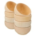 thumbnail image 5 of RENACLIPY Mini Wooden Bowl 8Pcs Small Unfinished Wood Bowl Diy Enthusiasts Home Decoration, 5 of 8
