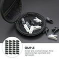 thumbnail image 3 of 100pcs Portable Rotating Headphone Clips Plastic Headset Clamps (Black), 3 of 8