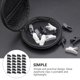 thumbnail image 3 of 100 pinzas giratorias portátiles para auriculares, de plástico, color negro, 3 of 7