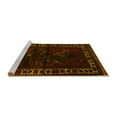 thumbnail image 2 of Ahgly Company Machine Washable Indoor Round Persian Yellow Traditional Area Rugs, 6' Round, 2 of 4