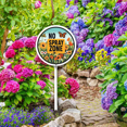 thumbnail image 5 of Eveokoki No Spray Zone Sign with Stake Metal Yard Sign Garden Aluminum Signs Outdoor for Lawn Yard Garden Decor, Easy to Install 9.2In x 9.2In, 5 of 6