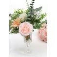 thumbnail image 3 of Artificial Rose Flower Blush Flowers Pink Roses Silk Flowers pcs with Long Stem Silk Roses Bouquet for Wedding Bridal Shower Party Home Decoration, 3 of 5