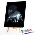 thumbnail image 1 of Cuadros Decorativos Película silueta pintura al óleo por números Kit DIY pintura acrílica sobre lienzo (B2037) Ehuebsd embutido en tela, 1 of 9