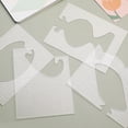 thumbnail image 4 of Formas de costura curvas acrílicas Clear Redacción Patrón de dibujo Tasadores Crafters Guía de marcado Suministros para principiantes 4 piezas Guardurnaity HA012219-00, 4 of 7