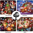 thumbnail image 2 of Christmas Moving Snowflakes Projector Lights, Dynamic Snowfall Pattern Outdoor/Indoor LED Projection Lamp IP65 Waterproof 180° Rotating Spotlight Projector for Holiday Xmas Halloween Party Decor, 2 of 8