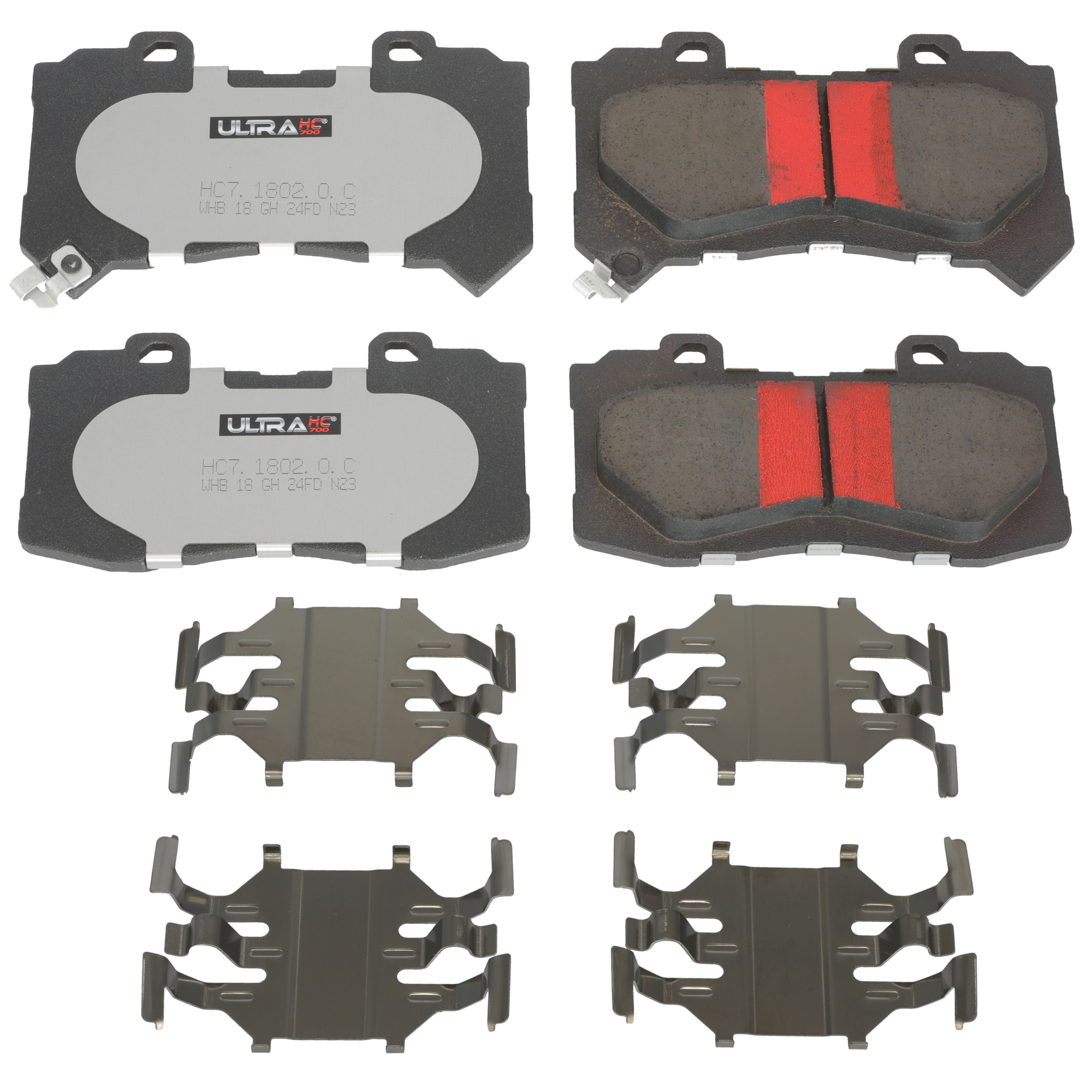 UltraHC 700 Brake Pad Set, Front HC7.1802.0.C, Chevrolet Colorado 2020-2015