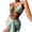 Mint Green, variant on Staron Women's Swimsuit Set Two Piece Bikini Solid Color Casual Beach Vacation Swimwear with Removable Bra Pads, White M