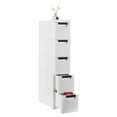 thumbnail image 4 of UWR-Nite Dresser Storage Drawer Units Narrow Rolling Storage Cabinet Plastic 5-Drawer Storage Cart on Wheels, Standing Shelf Units for Bathroom Bedroom Office Kitchen Living Room, 4 of 7