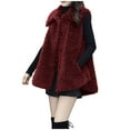 thumbnail image 1 of Birdeem Veste en Peluche à Manches Longues et Boutons pour Femmes, Couleur Unie, Col à Revers, Hiver, 1 of 1