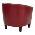 thumbnail image 3 of Work Smart, Ave Six Ethan Tub Chair In Deluxe Vinyl Fabric, Cranberry, 3 of 5