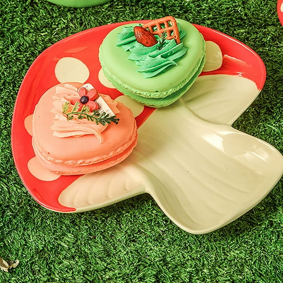 Elegant Ceramic Tableware Set for Home and Restaurant Use with Small Plates for Desserts and Party Serving - Decorative Eco Friendly Dining
