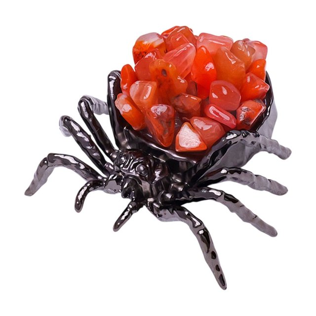 Cristal natural de amatista, grava, cristal blanco, decoración de escritorio, regalo de Halloween