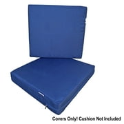 6 Pack Waterproof Covers 24"x22"x4" for Outdoor Deep Seat Cushions, Patio Chairs, Sofas and Love Seats