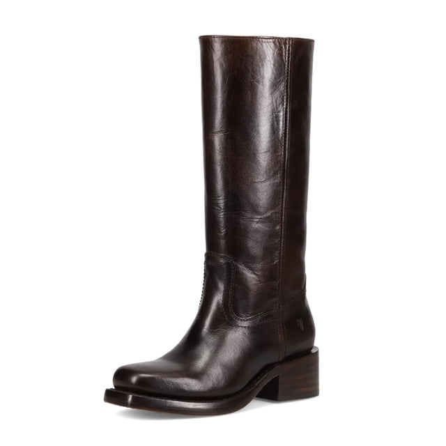 Botas Frye Campus Iconic Tall de 14 L para mujer, color bourbon, 9,5 m