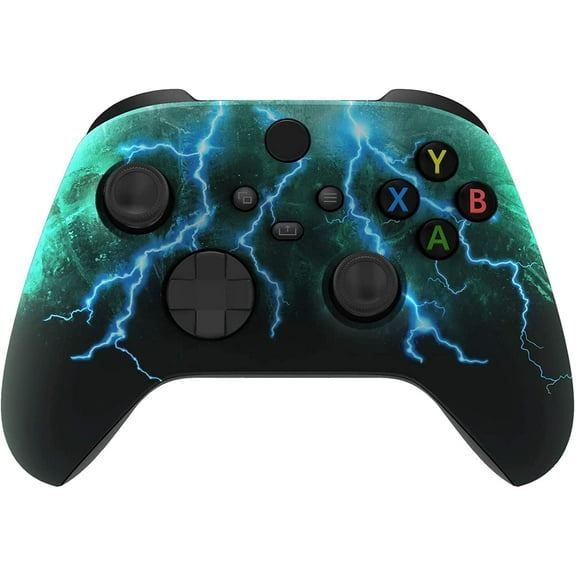 Modded Wireless Controller for Microsoft Series X/S & One - Compatible With All Shooting Games - Rapid Fire, Dropshot, Akimbo & More (X/S Green Skies)