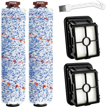Replacement Parts for Bissell Crosswave and Bissell Crosswave Pet Pro 1785A 2306A 1785 Vacuum Cleaner, 2 Pack Crosswave Brush Roll 1868 and 2 Pack Crosswave Filters 1866