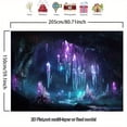 thumbnail image 5 of Mystical Crystal Cave Backdrop Purple Blue Crystal Photography Background Fantasy Crystal Cave Birthday Anniversary Party Decorations Banner Supplies Photo Booth Props, 5 of 6