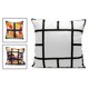 thumbnail image 3 of Funda de almohada con panel en blanco para sublimación, 40 x 40 cm, color negro y decoración 13 rejillas, 3 of 9