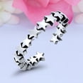 thumbnail image 4 of 5mm Stars Toe Band Ring 925 Sterling Silver Thin Adjustable Stylish Rings For Women, 4 of 5