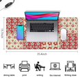 thumbnail image 5 of Long Mouse Pads for Desk,Pioneer Flower Floral Print Pattern Desk Mats on Top Of Desks, Desk Mouse Pad Extra Large with 3mm Non-Slip Base and Stitched Edge for Gaming,Office,Work,Home 35.4"x15.7", 5 of 6