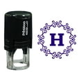 thumbnail image 1 of Printtoo Alphabet H Monogram Octagon Celtic Swirl Frame Self Inking Rubber Stamp Office Stationary, 1 of 7