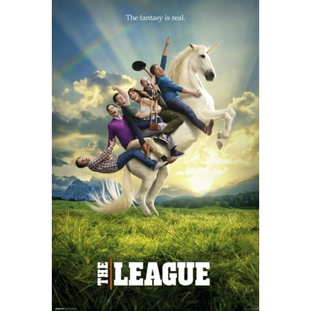 The League Unicorn Funny Fantasy Football FX TV Show Cast Sports Poster - 24x36