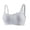 Gray, variant on Women's Sports Bras Thin Sagging Gathering Bra With Double Breasts Plus Size Seamless Sports Bra Sports Bra Black M