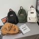 thumbnail image 4 of 2026 New Couples Style College Student Backpack Ins Cool Girl Boy Canvas Green Laptop Fashion Female Back, 4 of 4