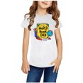 thumbnail image 4 of Zwiiyzr Summer Shirts for Girls and Boy Toddler Kids "World Book Day" Short Sleeve Round Neck Tee for 3-14 Years White, 4 of 4