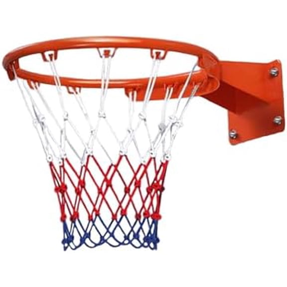 Heavy Duty Medium Size Basketball Hoop Goal Wall Mounted Basketball Rim, Ideal for Teens, Home Decoration & Office Fun, Diameter 35centimeter/13.8inch(Standard)