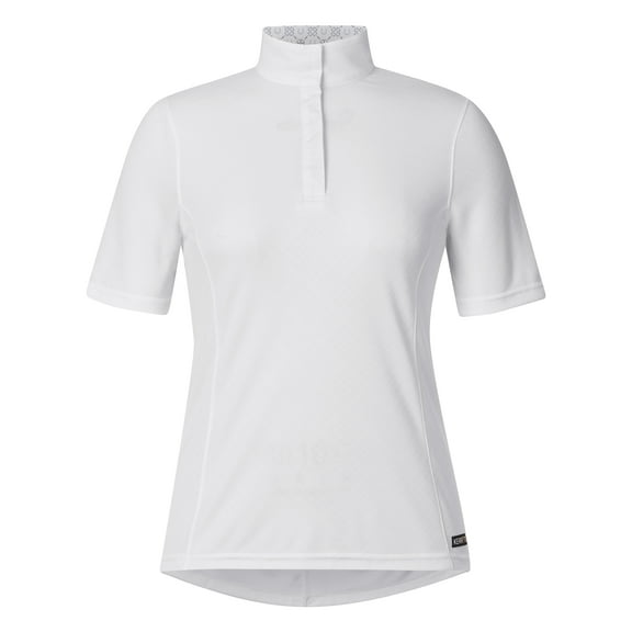 Kerrits Encore Short Sleeve Show Shirt (White/Lucky Diamond, XS)
