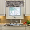 thumbnail image 2 of Coolnut Silver Brown Leopard Windows Valance Curtains, Double Layer Short Blackout Window Topper Treatment for Bathroom,Kitchen,Living Room,Cafe Decor,54x18Inch,only 1 Panel, 2 of 6