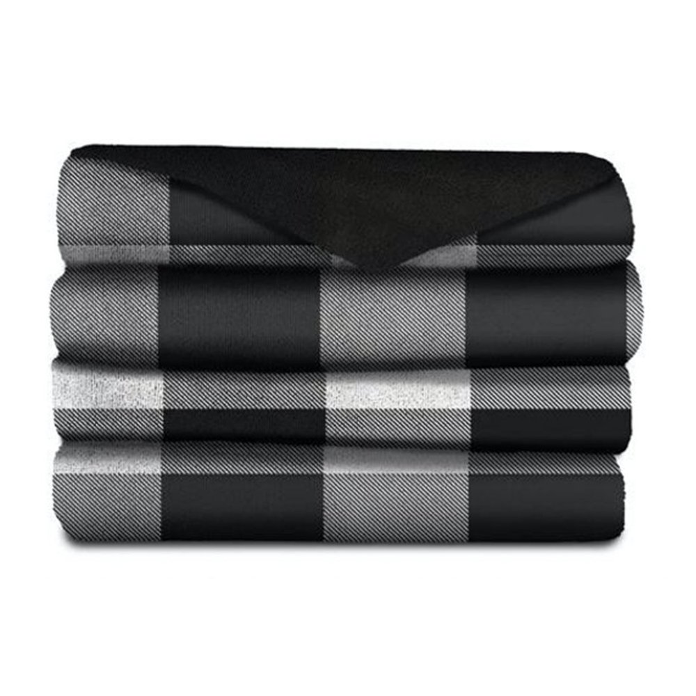 Sunbeam Microplush Comfy Toes Electric Heated Throw Blanket Foot Pocket