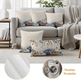 thumbnail image 6 of Thanksgiving Pumpkin Outdoor Pillow Covers 20"x12" Set of 2,Waterproof Throw Pillow Covers for Patio Furniture,Fall Farmhouse Eucalyptus Leaves Decorative Cushion Pillowcases for Garden Couch Sofa, 6 of 9