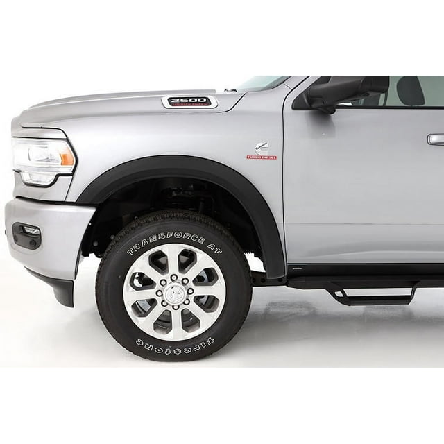 Bushwacker Fender Flare 20107-02 OE Style; Matte Black; Dura-Flex 2000 ABS Smooth Plastic; Set Of 2