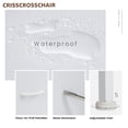thumbnail image 6 of CRISSCROSSCHAIR Dresser, Dresser for Bedroom with 5 Fabric Drawers, Steel Frame, Wood Top, White, 6 of 7
