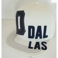thumbnail image 2 of Dallas City Name 2-Tone Split Text Adjustable Snapback Baseball Cap (White), 2 of 6