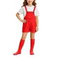 thumbnail image 1 of Odeerbi Chicos Niñas 3 Piezas Preppy Outfit Camiseta de Manga Corta y Pantalones Cortos Generales Con Set de Uniforme Escolar de Las Medias, 1 of 9