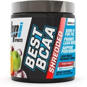 BPI Sports Best BCAA Shredded - Caffeine-Free Thermogenic Recovery Formula - BCAA Powder - Lean Muscle Building - Accelerated Recovery - Weight Loss - Hydration - Blue Raz - 25 Servings - 9.7 oz.