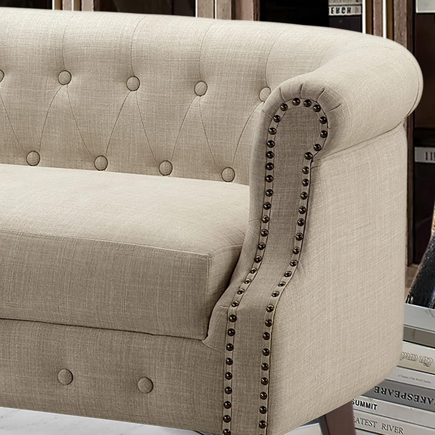 Loveseat Sofa for Living Room - Long Couch in a Box, Love Seat for Small Area, Couches for Living Room