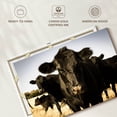 thumbnail image 6 of Elephant Stock Black Angus Cattle Wall Art - Horizontal Canvas Wall Art - Living Room Wall Decor - Animal Canvas - Beige And Black Decor - 12" x 8", 6 of 8