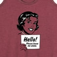 thumbnail image 3 of Instant Message - Vintage Please Leave Me Alone - Women's Racerback Tank Top, 3 of 6